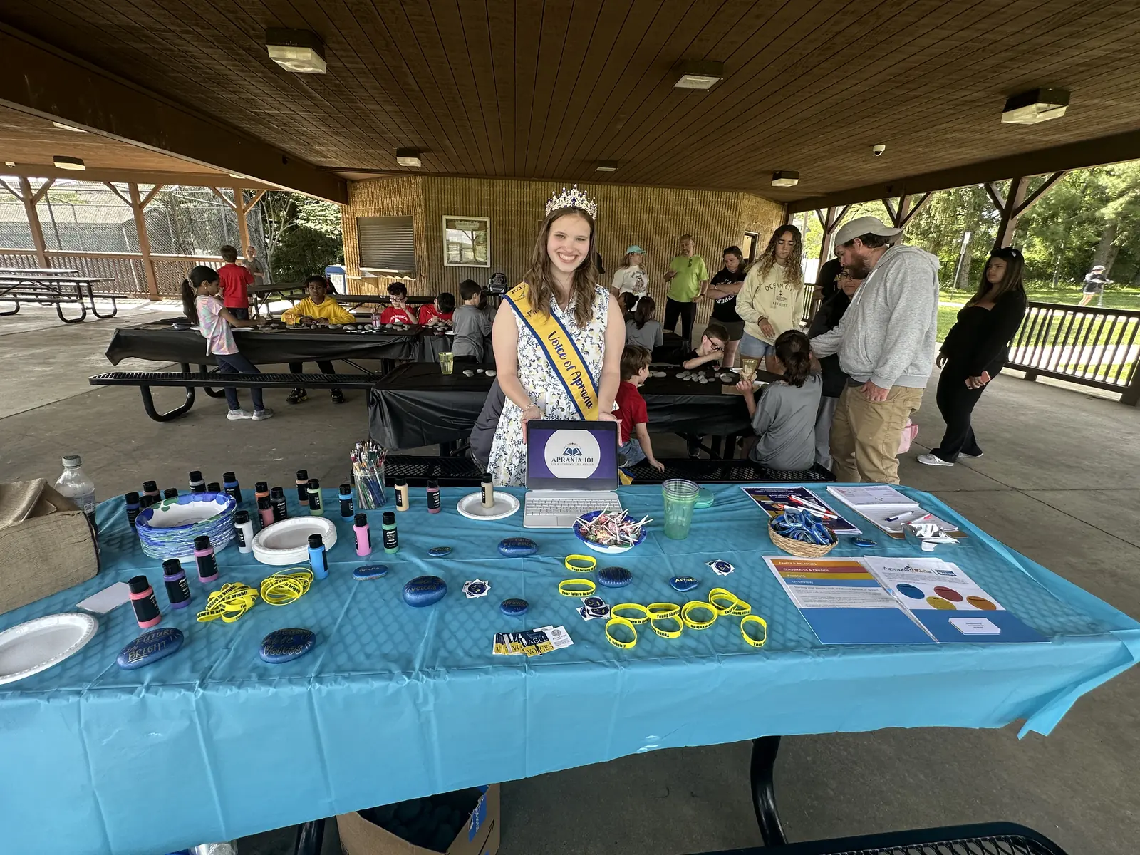 Young Able Voices outreach table
